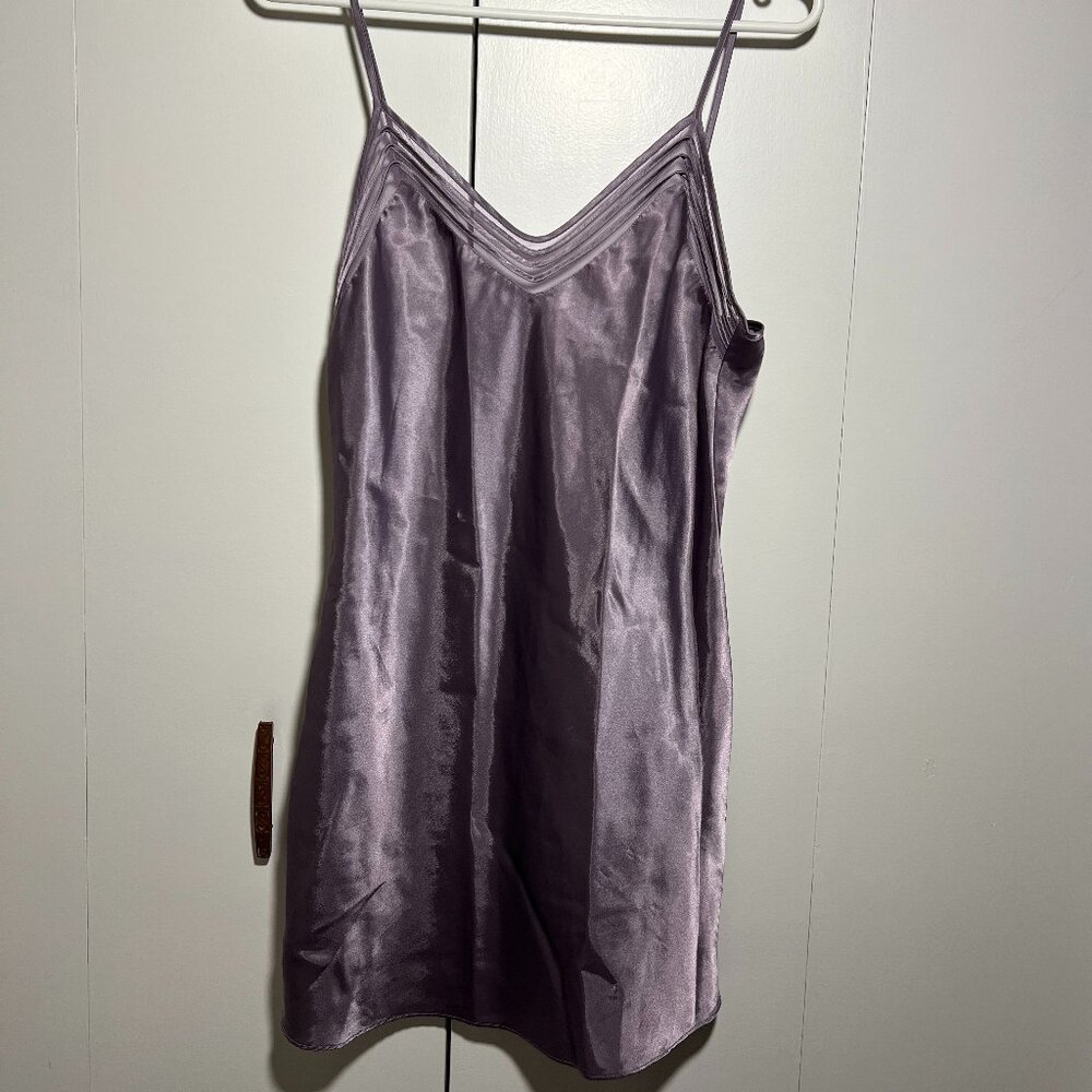 Vintage Mini Satin Slip Dress - S